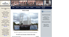 Desktop Screenshot of mormonchoir.org