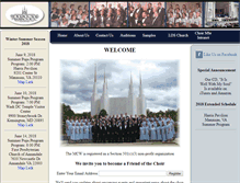 Tablet Screenshot of mormonchoir.org